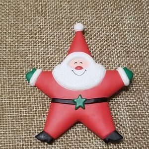 Hallmark Cards Santa Star Pin